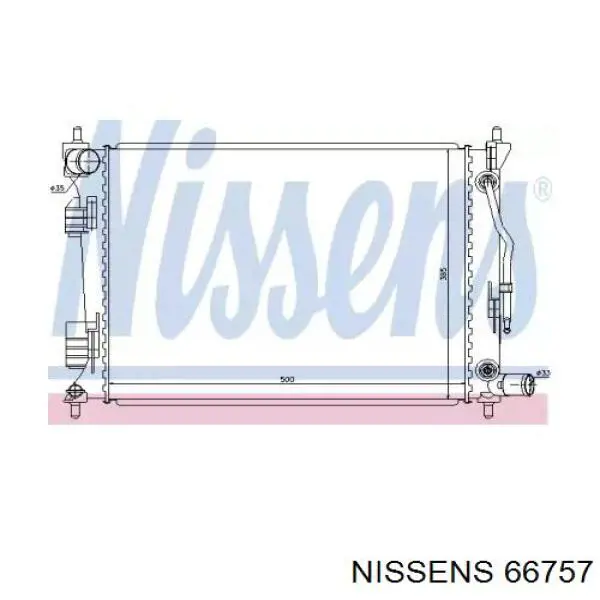 Радиатор 66757 Nissens