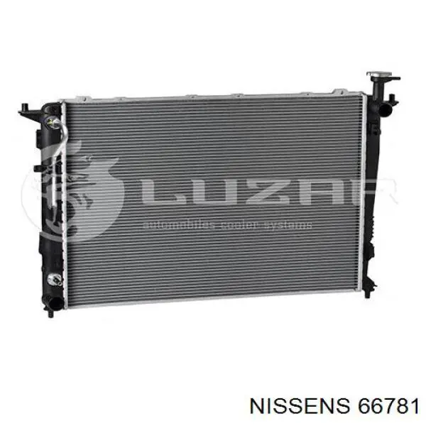 Radiador refrigeración del motor 66781 Nissens