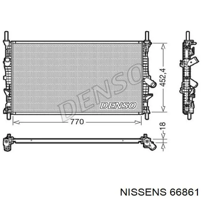 66861 Nissens радиатор