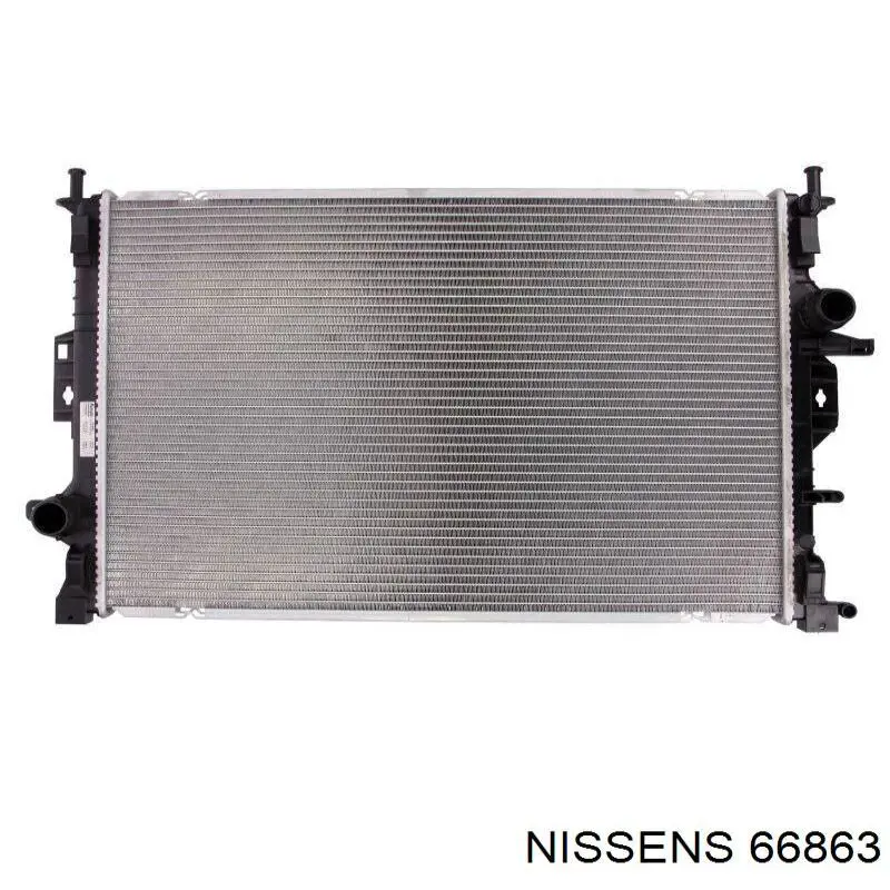 Radiador refrigeración del motor 66863 Nissens