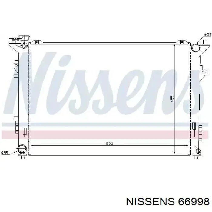 66998 Nissens радиатор