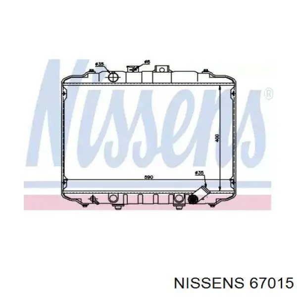 67015 Nissens радиатор