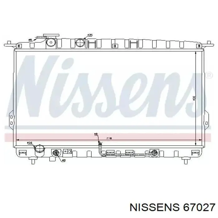 67027 Nissens радиатор