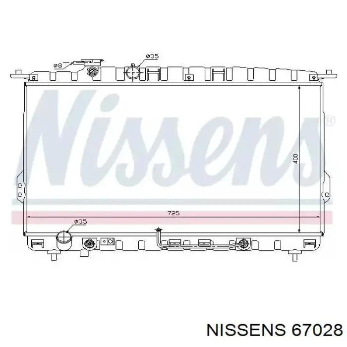 Радиатор 67028 Nissens