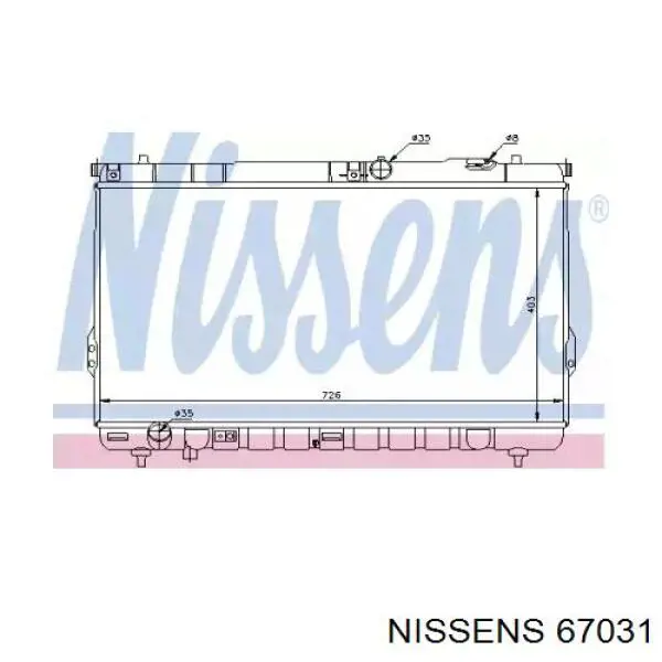 67031 Nissens радиатор