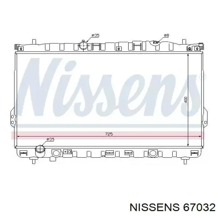 67032 Nissens радиатор