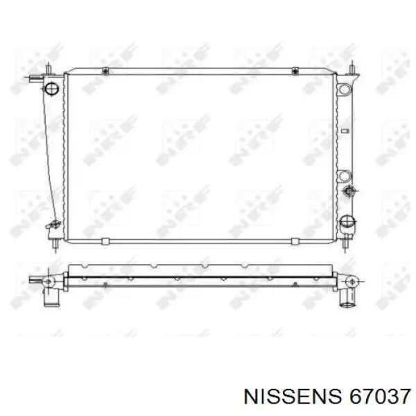 Радиатор 67037 Nissens