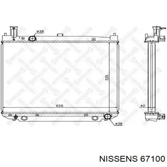 Радиатор 67100 Nissens