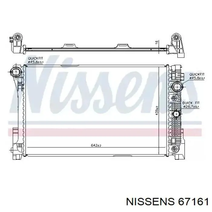 67161 Nissens радиатор