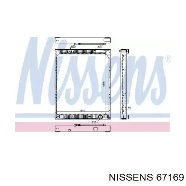 Радиатор 67169 Nissens