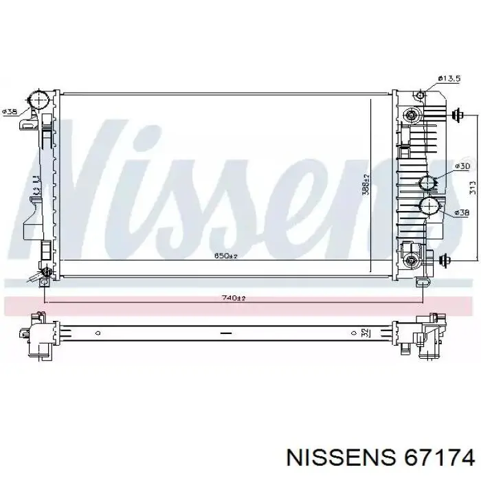 67174 Nissens радиатор