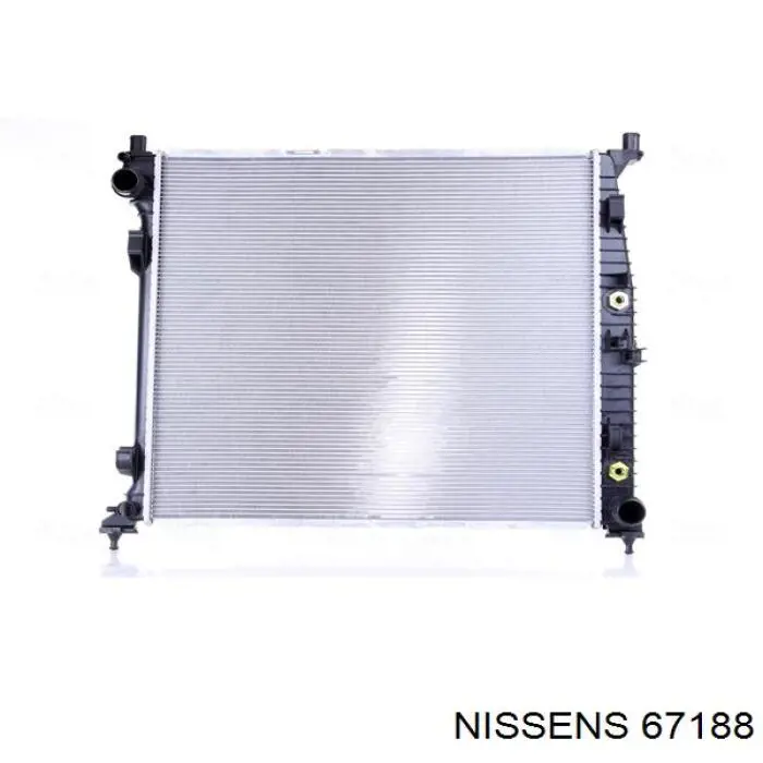 67188 Nissens radiador de esfriamento de motor