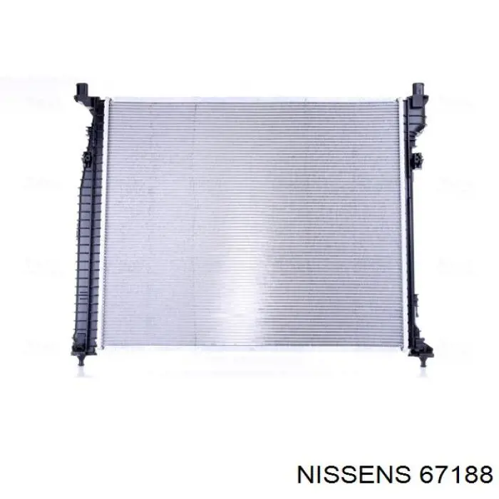 Radiador refrigeración del motor 67188 Nissens