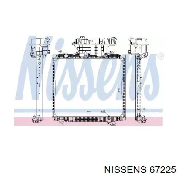 67225 Nissens радиатор