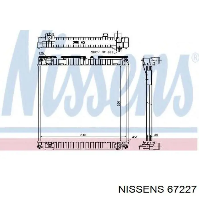 67227 Nissens радиатор