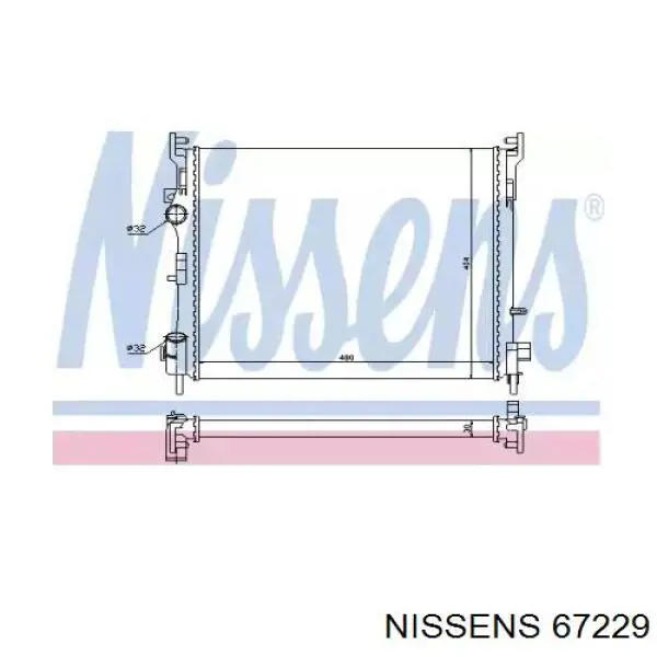 67229 Nissens радиатор