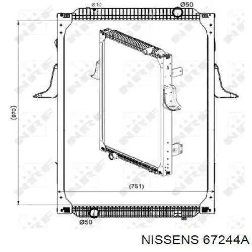 67244A Nissens радиатор