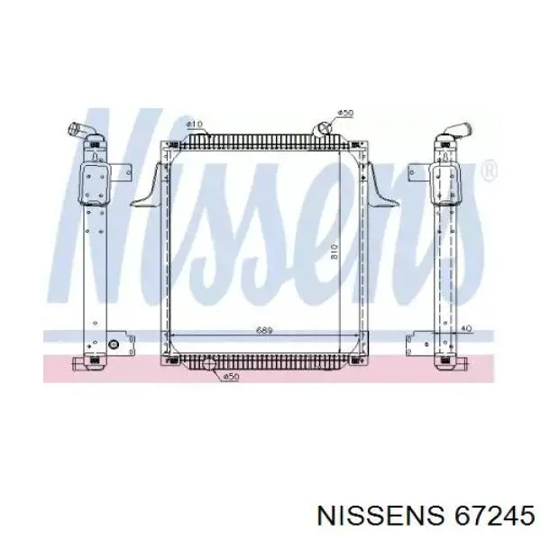 67245 Nissens радиатор