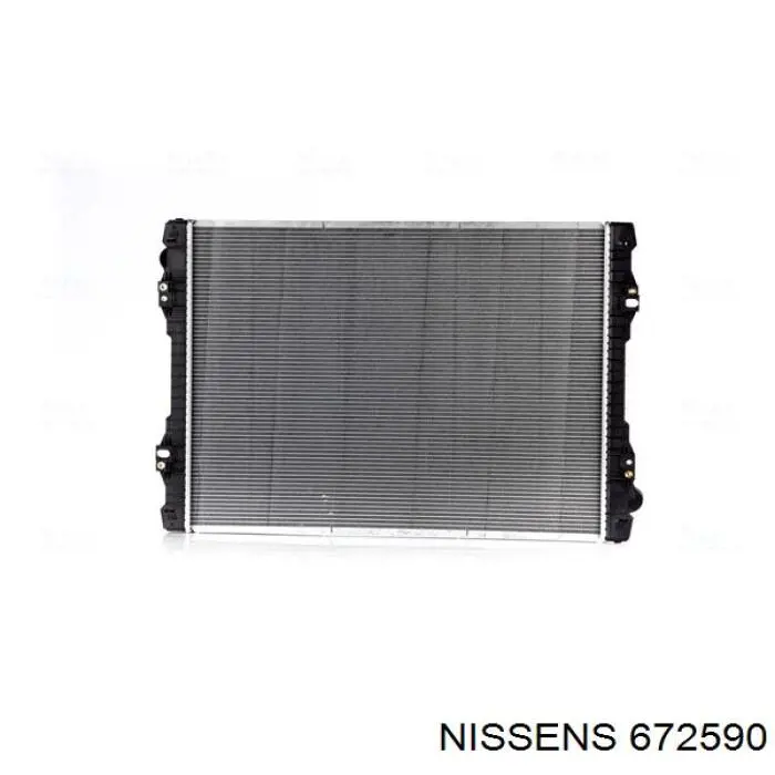 Radiador refrigeración del motor 672590 Nissens