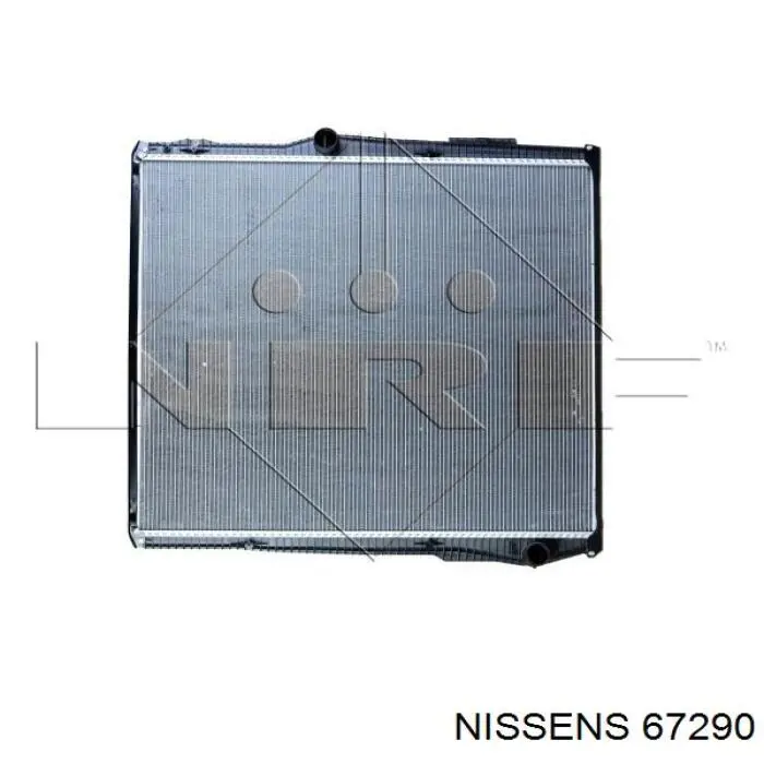 Radiador refrigeración del motor 67290 Nissens