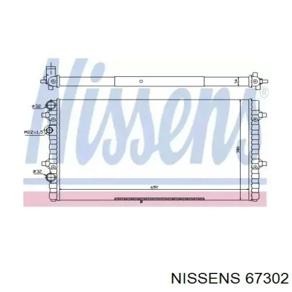 Радиатор охлаждения Nissens 67302