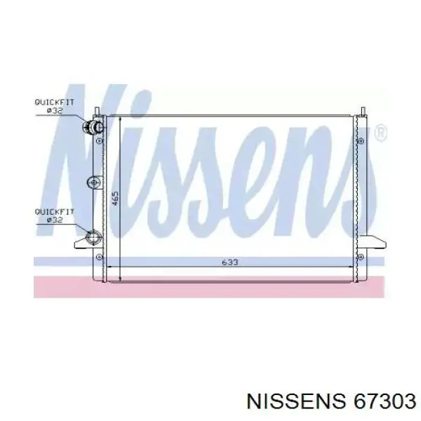 67303 Nissens радиатор