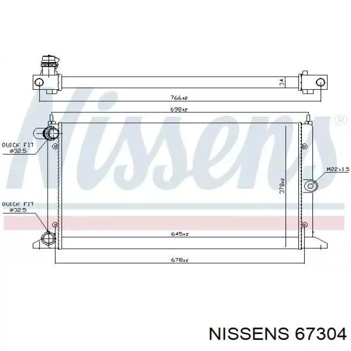 67304 Nissens радиатор