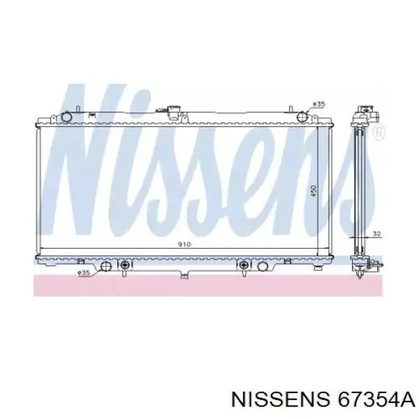 67354A Nissens радиатор