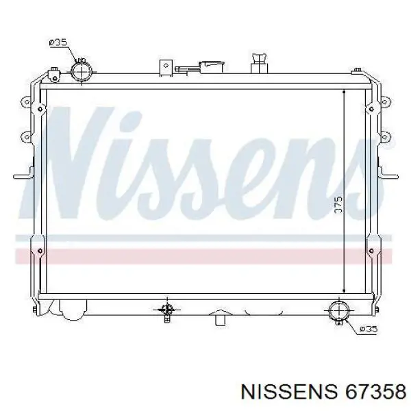 67358 Nissens радиатор