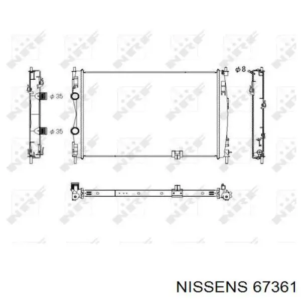 67361 Nissens радиатор