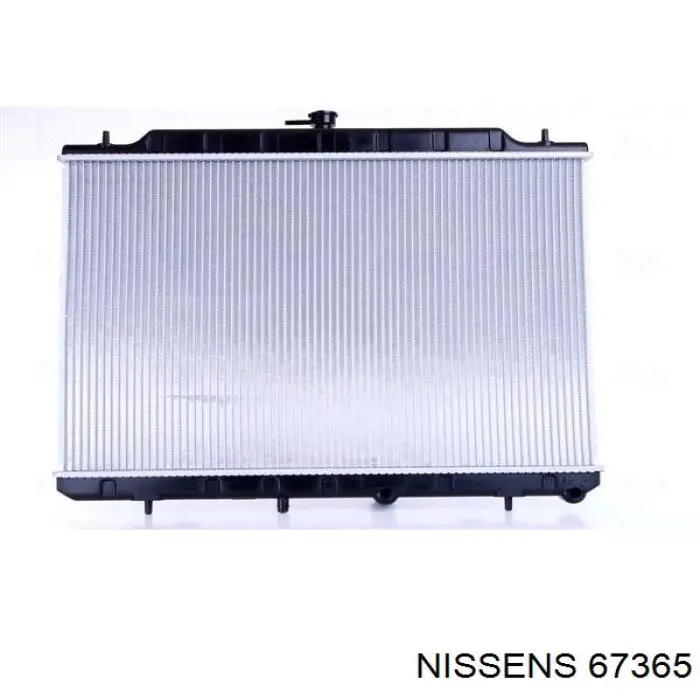 Radiador refrigeración del motor 67365 Nissens
