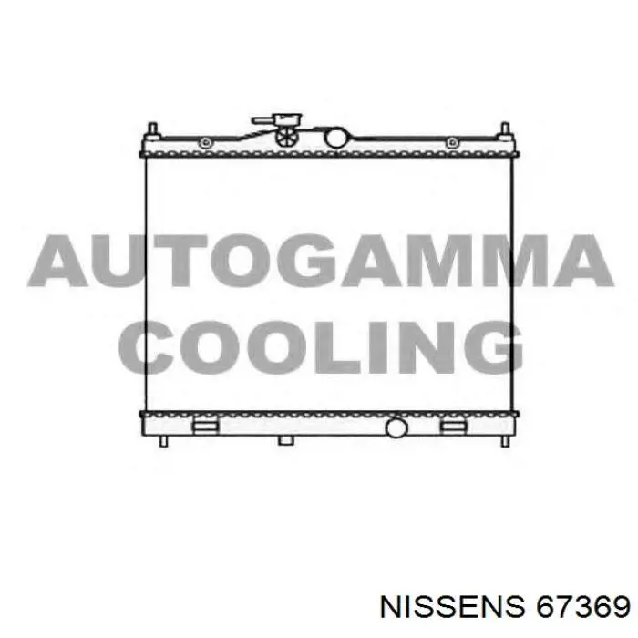 Радиатор охлаждения двигателя Nissens 67369 цена, от 78.76 USD