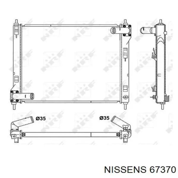 Радиатор 67370 Nissens