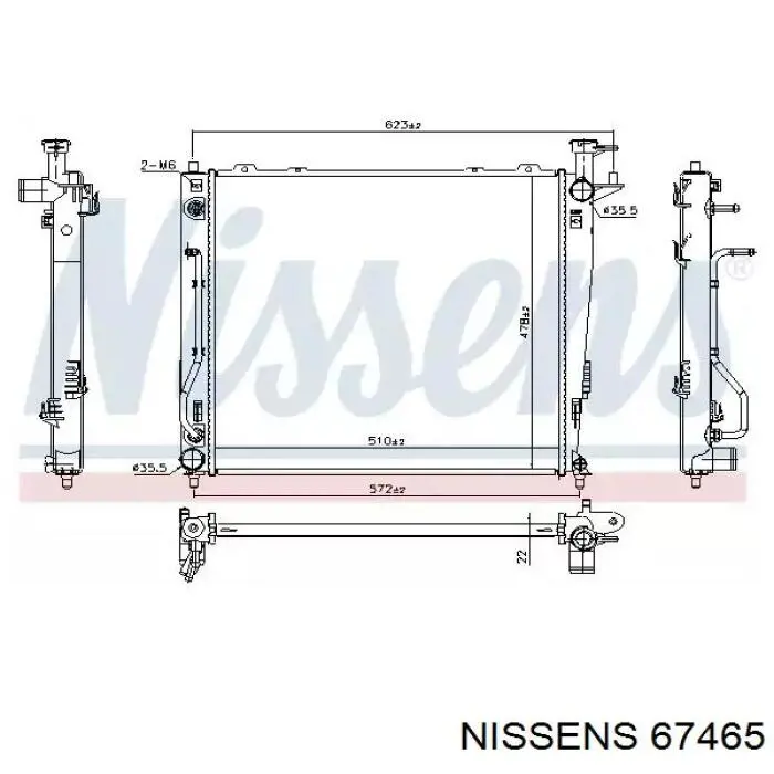 Радиатор 67465 Nissens