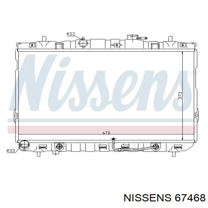 67468 Nissens радиатор