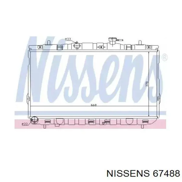 67488 Nissens радиатор