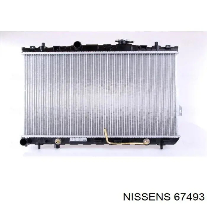 Radiador refrigeración del motor 67493 Nissens