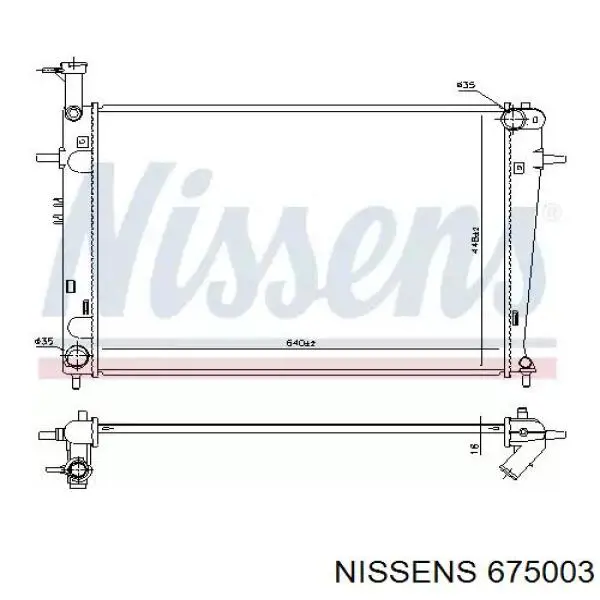 675003 Nissens радиатор