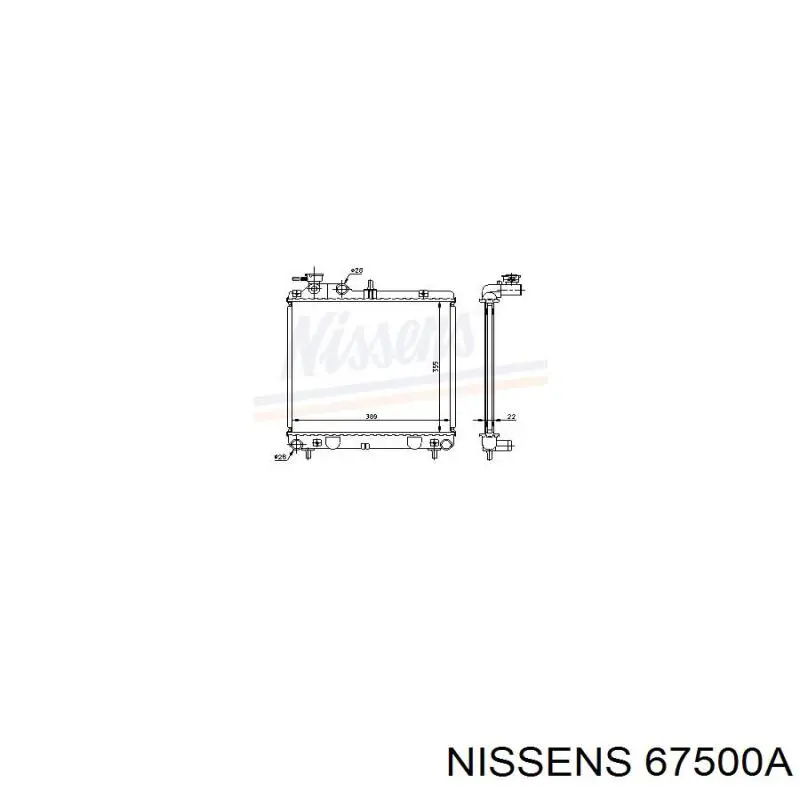67500A Nissens радиатор