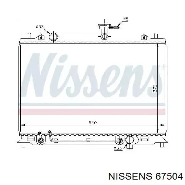 67504 Nissens радиатор