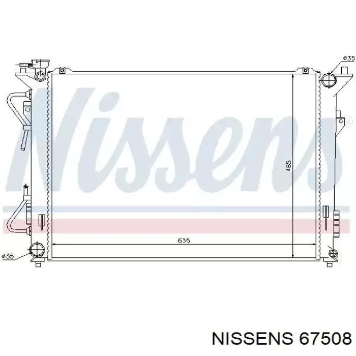 67508 Nissens радиатор