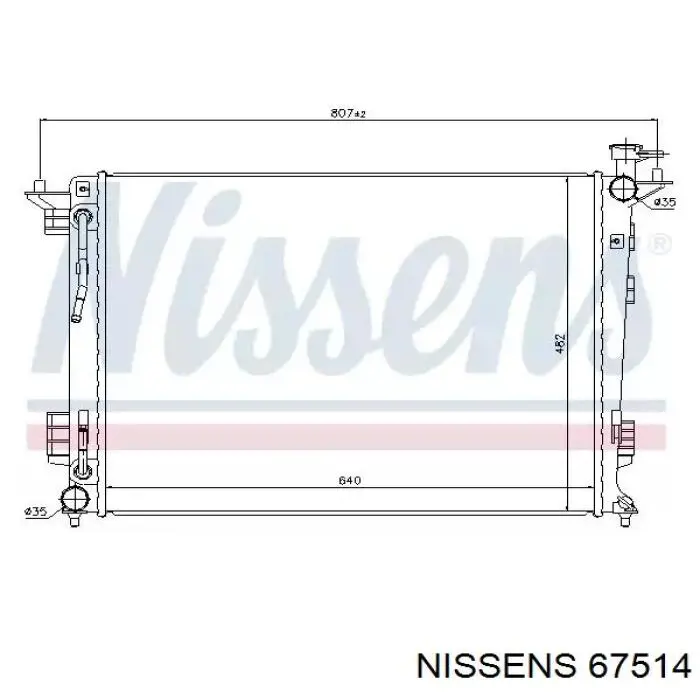 67514 Nissens радиатор