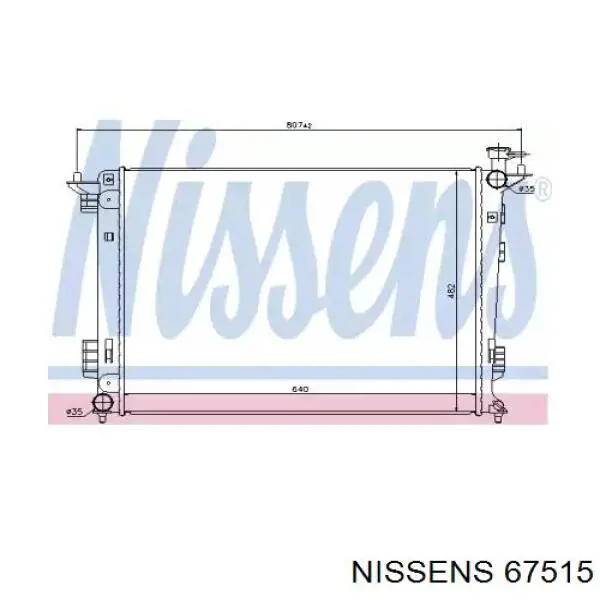 67515 Nissens радиатор