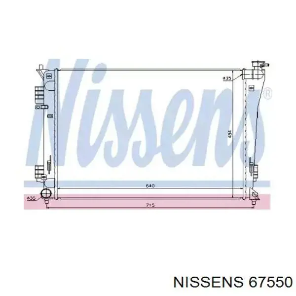 67550 Nissens радиатор
