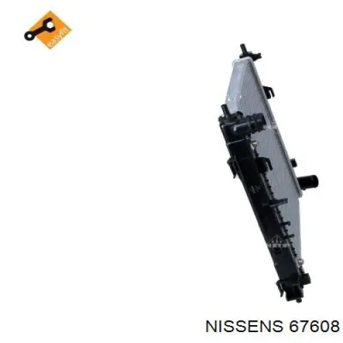 Купить 67608 Nissens Радиатор водяной