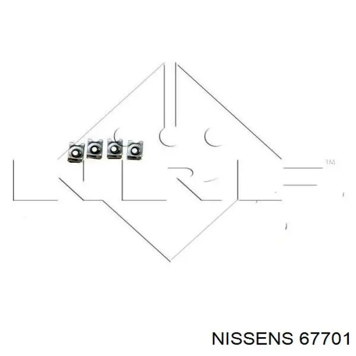 67701 Nissens радиатор
