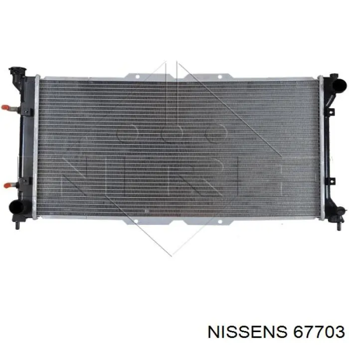 Radiador refrigeración del motor 67703 Nissens