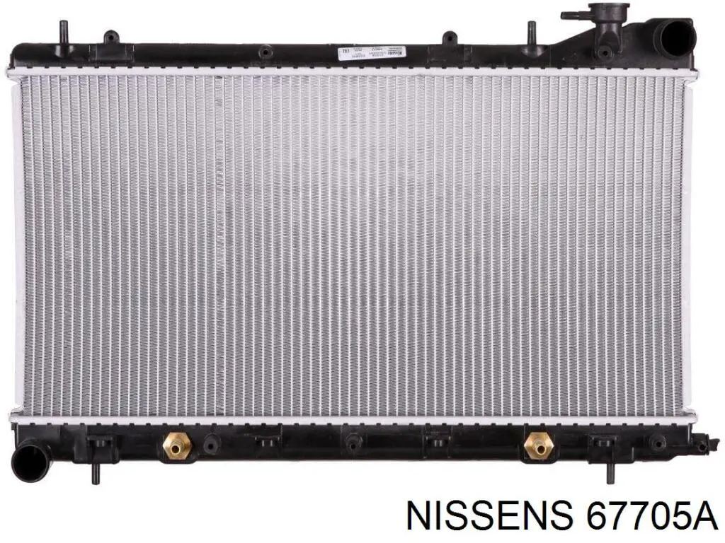 Radiador refrigeración del motor 67705A Nissens