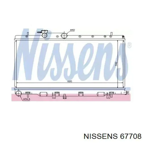 67708 Nissens радиатор
