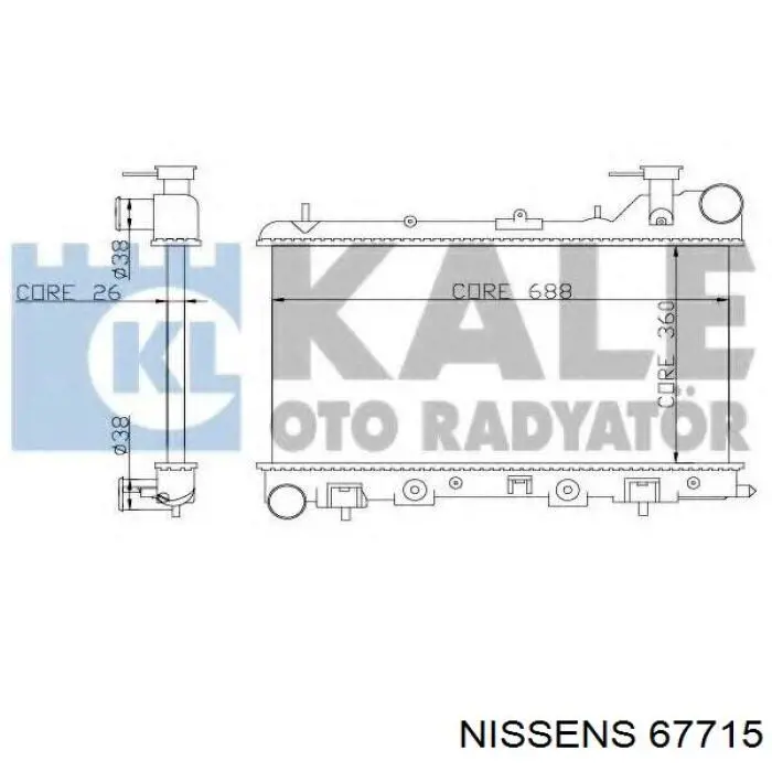 Купить AC227009 Maxgear Радиатор водяной